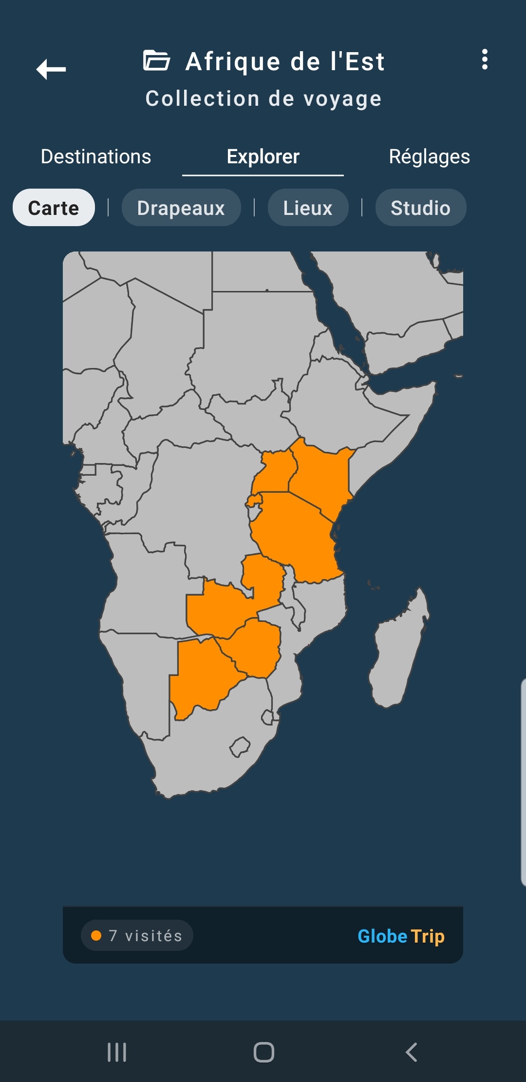 Globe Trip – Carte d'aventure en Afrique