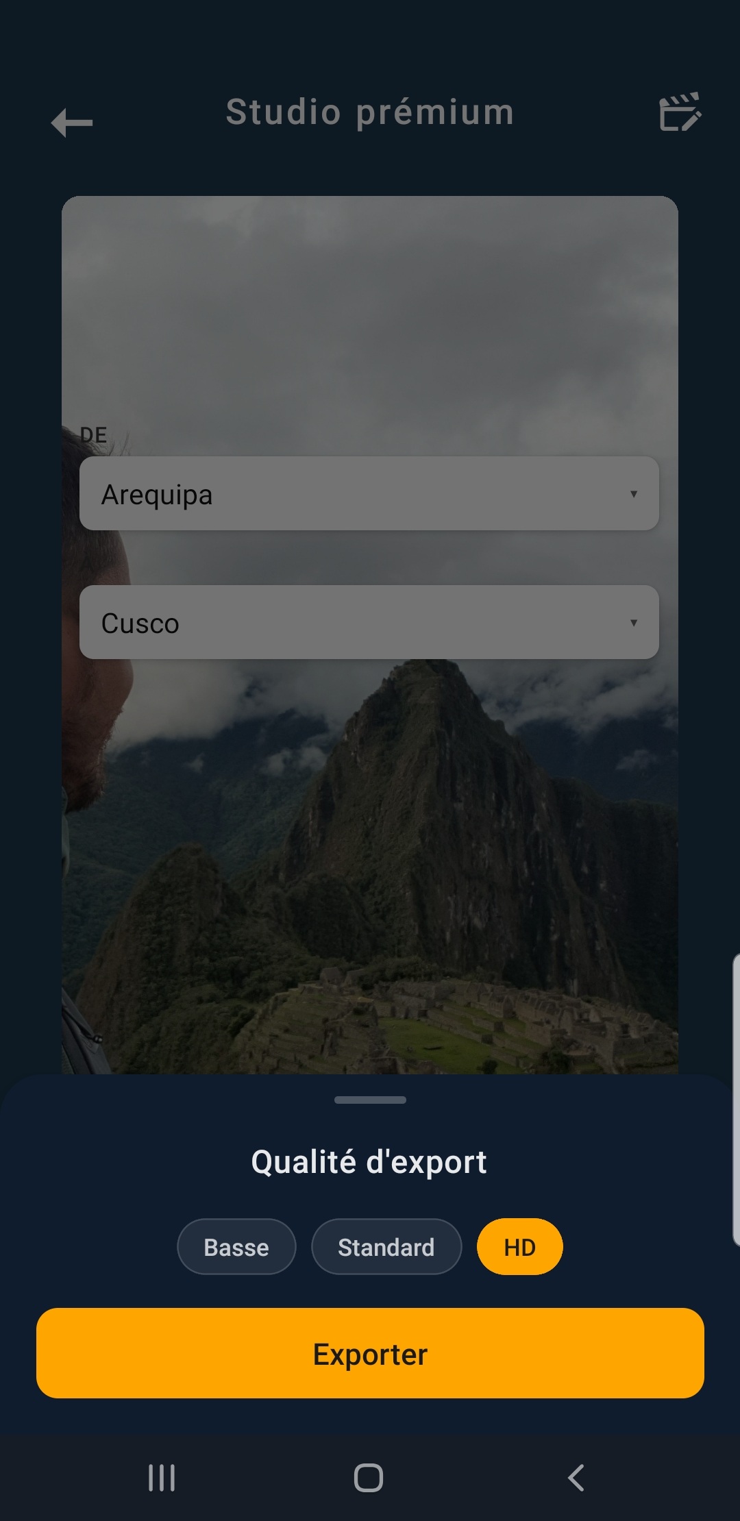 Globe Trip – Qualité d'export