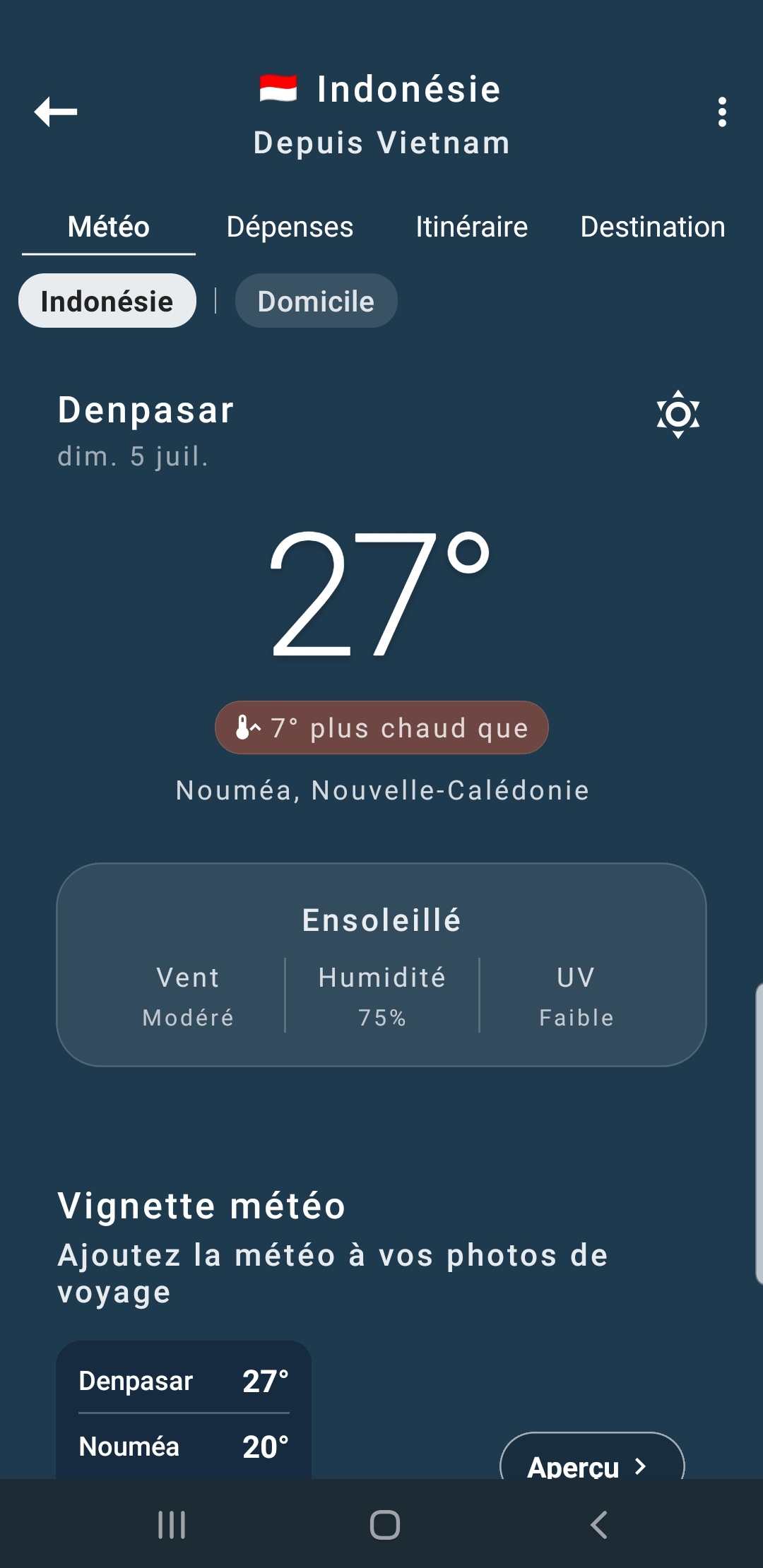 Globe Trip – Météo de la destination